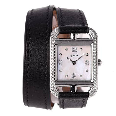 HERMES Stainless Steel Barenia 23mm Cape Cod Double Tour 